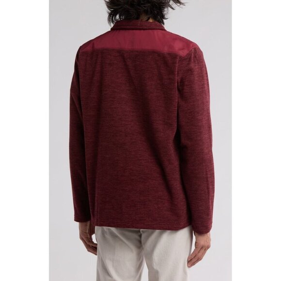 Tommy Bahama Mens Wine Half Zip Stand Collar Pockets Knit Pullover Top Sz XL New - Picture 5 of 10